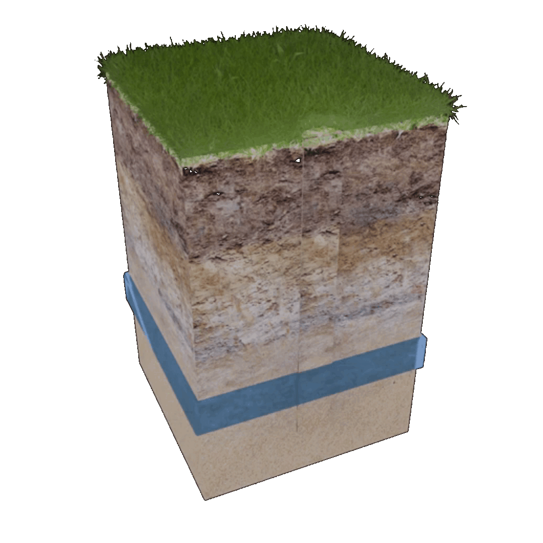 3D модель: Бурение скважины на песок (без цементных работ)